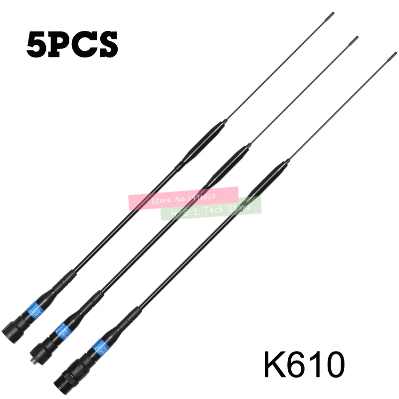 5PCS Two Way Radio Antenna 144/430MHZ Walkie Talkie Antenna VHF/UHF SMA-Female For Handheld Radio Baofeng 888S UV-5R UV-82 UV-6