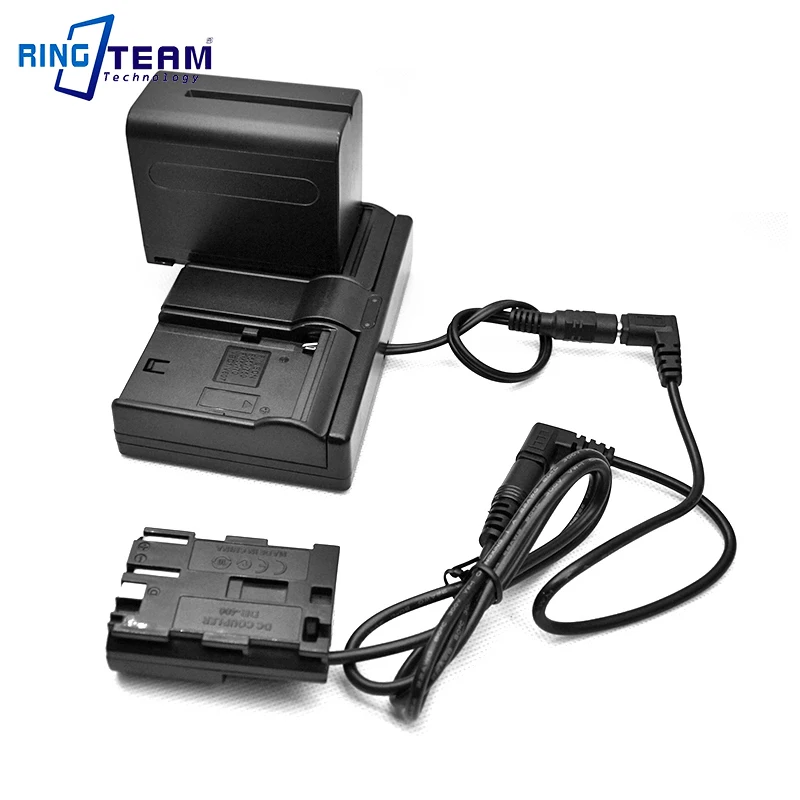 NP-F970 Dual Channel Power Adapter + BP-511 DR-400 DC Coupler for Canon Camera Digital Rebel EOS 20D 20Da 30D 40D 5D 50D D30 D60