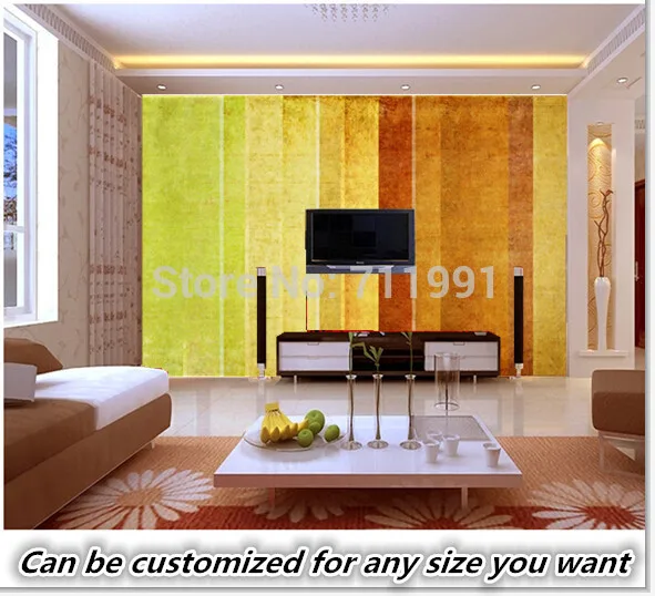 

Free shipping custom Lovely Earthy Texture Stripped Wall Mural Wallpaper living room bedroom background wallpaper