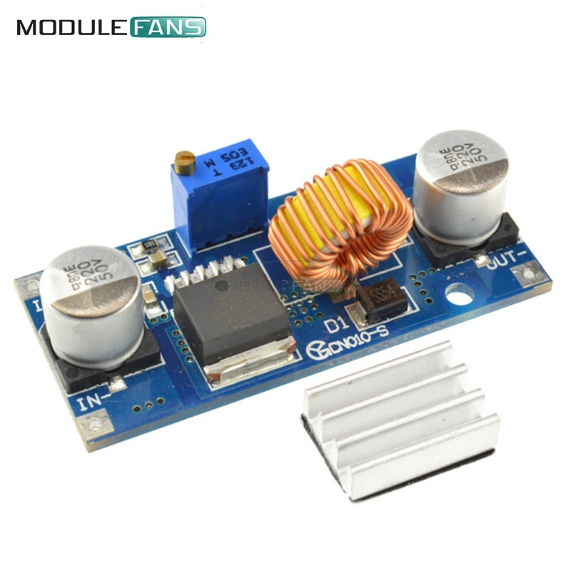 Понижающий Регулируемый Модуль питания 5A XL4015 XL4005, светодиодное литиевое зарядное устройство