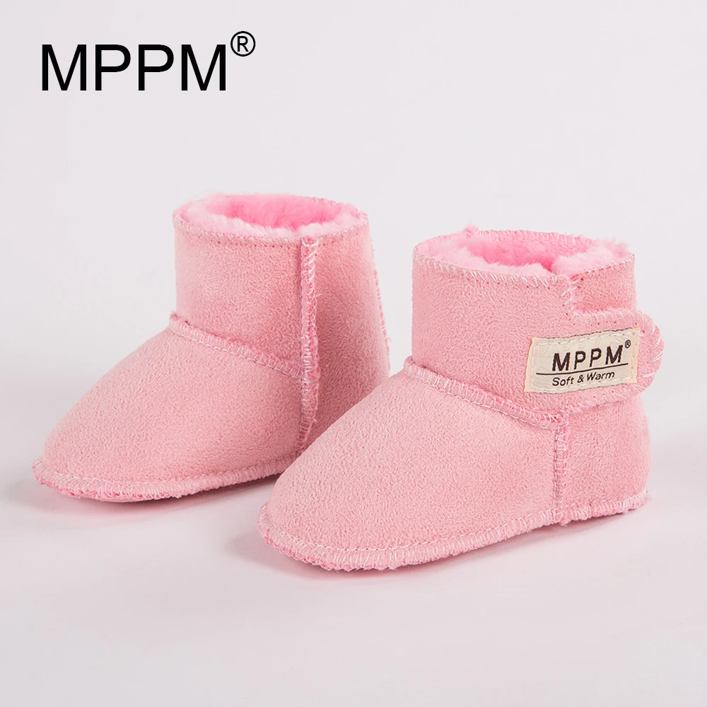 Mppm inverno botas de bebê infantil primeiro walker sola macia para meninas booties menino sapatos de bebê primeiros caminhantes