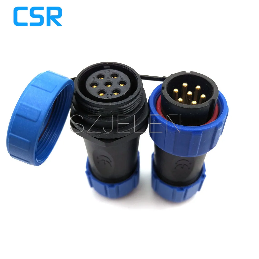 SP2110/P7-S7,  7 Pin Waterproof Connector , Wire Connectors, Automotive Connectors, Industrial Equipment Power Connectors 7 Pin