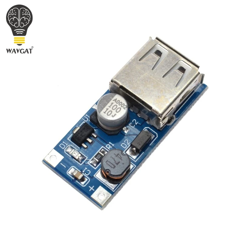 SUQ DC-DC ładowarka wyjściowa USB zwiększona moc moduł Boost 0.9V ~ 5V do 5V 600MA przenośne zasilanie USB płyta doładowania.