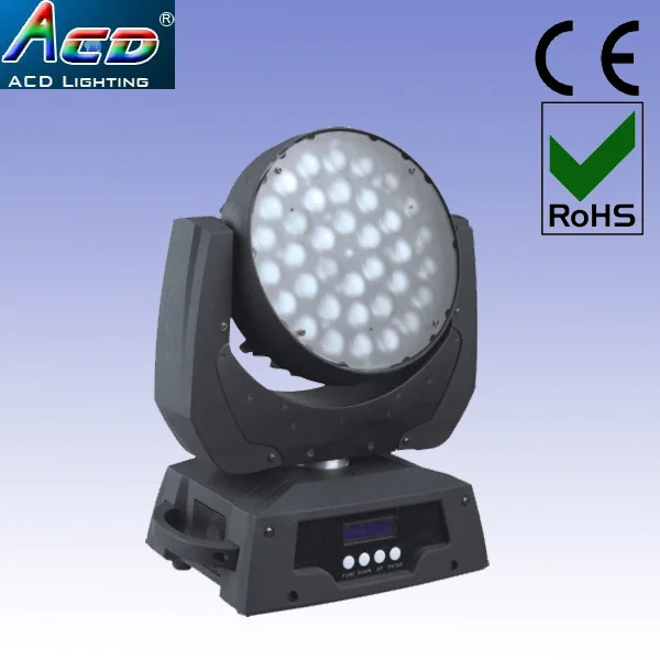 

wholesale 10-60 degree auto adjustment zoom acd lighting LED Moving Head Zoom Light RGBW 4IN1 Color Mixing led stage light