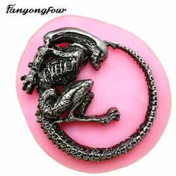 Alien alien monster biological silicone cake mold, silicone cake design mould, silicone form