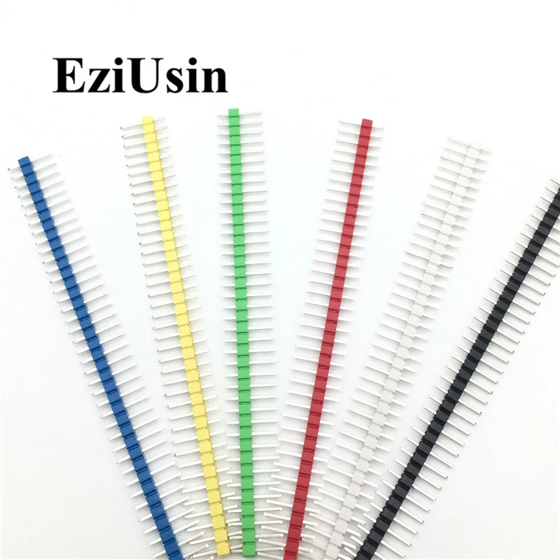 30Pcs 40 Pin Breekbare Pin Header 2.54Mm Enkele Rij Mannelijke Header Connector Kit Pcb Pin Strip Voor Arduino