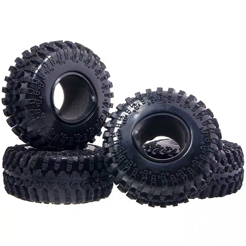 4PCS/Lot 2.2inch Crawler Tire Simulated Climbing Tyre With Sponge Liner 128mm Spare Parts For RC Model Cars SCX10 AX10 Wraith