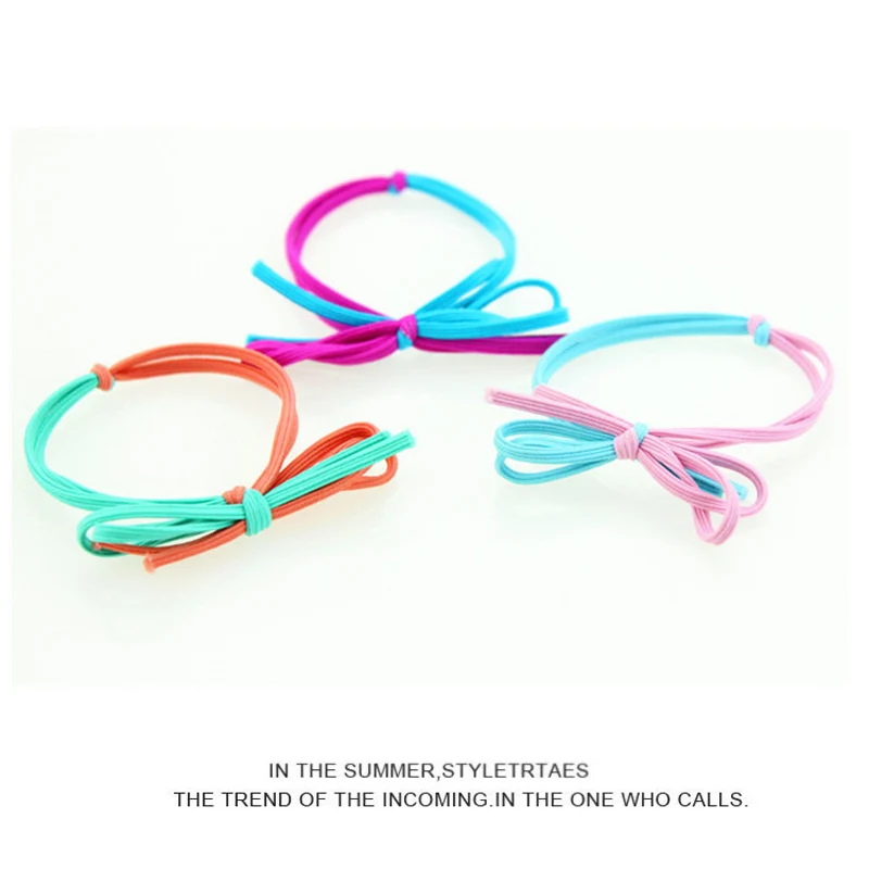 Elastic Hair Bands Hair Accessories for Woman and Girls Double color / strip Hairbands