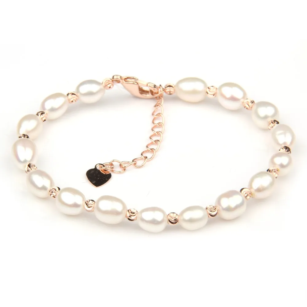 100% Natural Freshwater Pearl Bracelets Natural Pearl Bracelet for Women Cuff Bangles Wrap Beads Bracelet