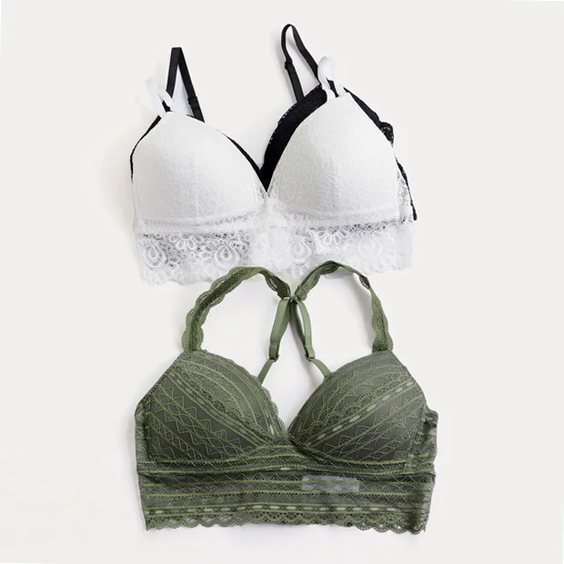 

Fashion wireless underwear broadened female thin comfortable bra full lace bra