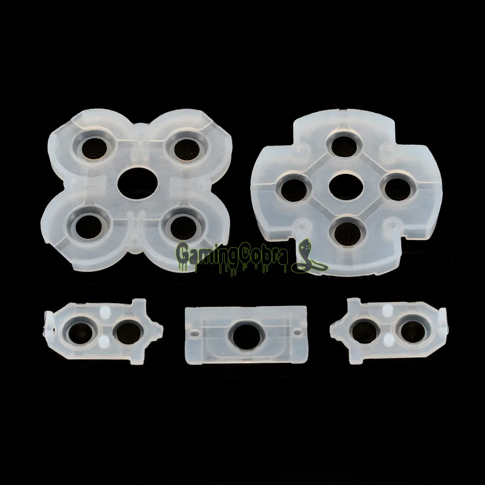 ExtremeRate 교체용 고무 전도성 패드, PS4 컨트롤러 JDM-030