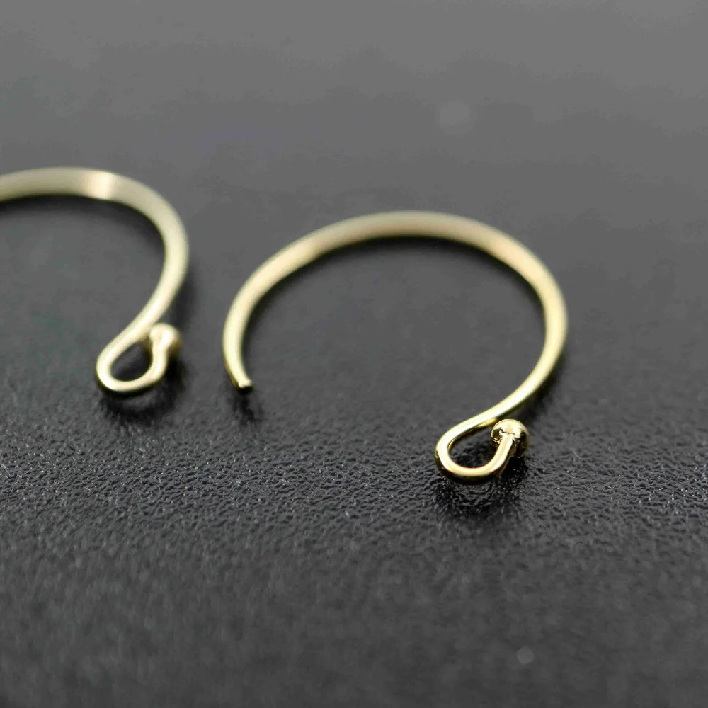 13x16MM Gold Filled Color Not Tarnished 0.66MM 22Gauge Wire Beading Earrings Hook DIY Earrings Supplies Findings 1705062