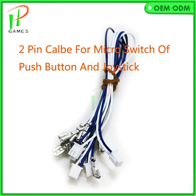 1000pcs 2.8m 4.8mm connector arcade push button Cable