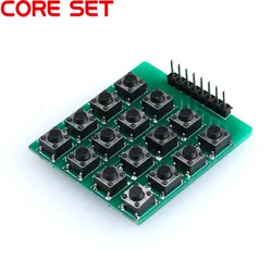 5pcs 1Pc 4*4 Matrix 16 Keypad Micro Switch Array Keyboard Breadboard Module 16 Button Mcu 8pin 4x4