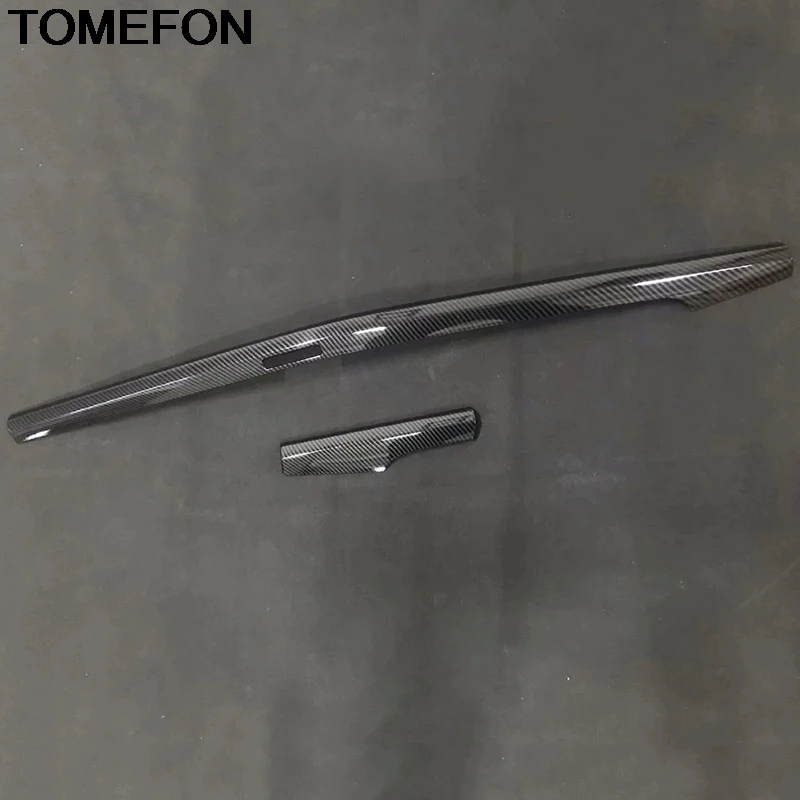

TOMEFON For Audi Q5 FY 2018 2019 Front Console Center Strip Frame Moulding Sticker Cover Trim Interior Accessories ABS Chrome