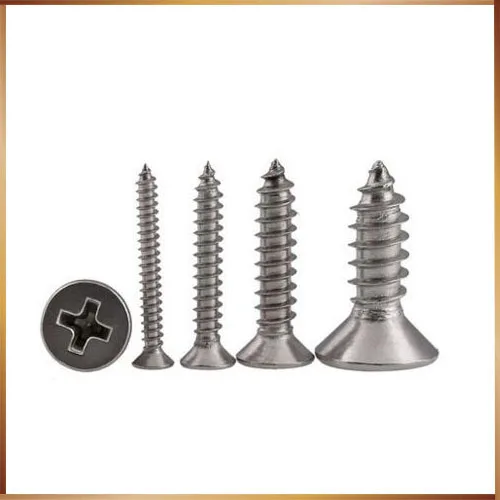 

Free shipping 200pcs M3*35 304 Stainless Flat Head Self Tapping Cross Reccessed Countersunk Screwssatainless steel bolts,nails