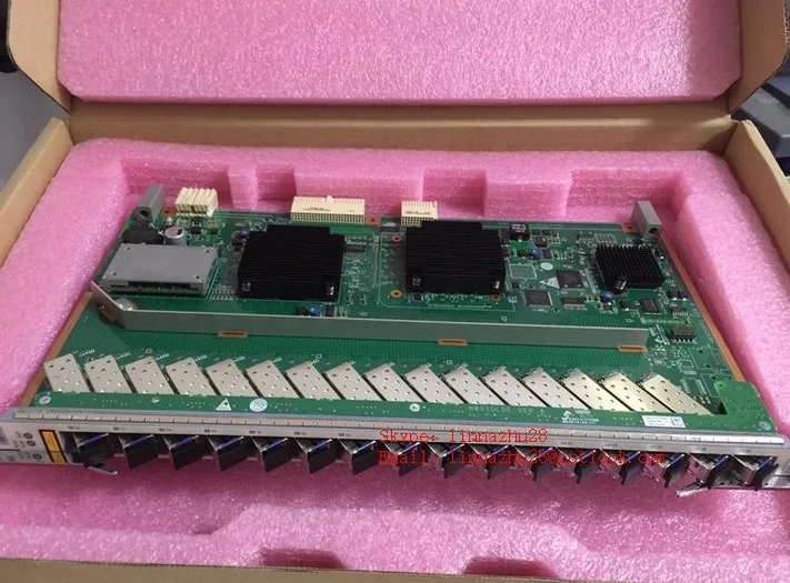 GPFD Interface Board 16 Ports GPON OLT Mainboard with SFP Modules Class C++ for MA5683T/MA5603T/MA5680T/MA5608 Card