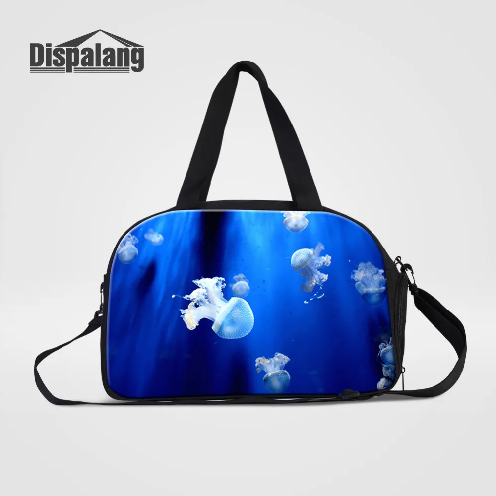 

Dispalang Travel Bag Jellyfish Print Travel Duffle Bag Women Men Large Luggage Travel Bags Weekend Overnight Shoulder Bag