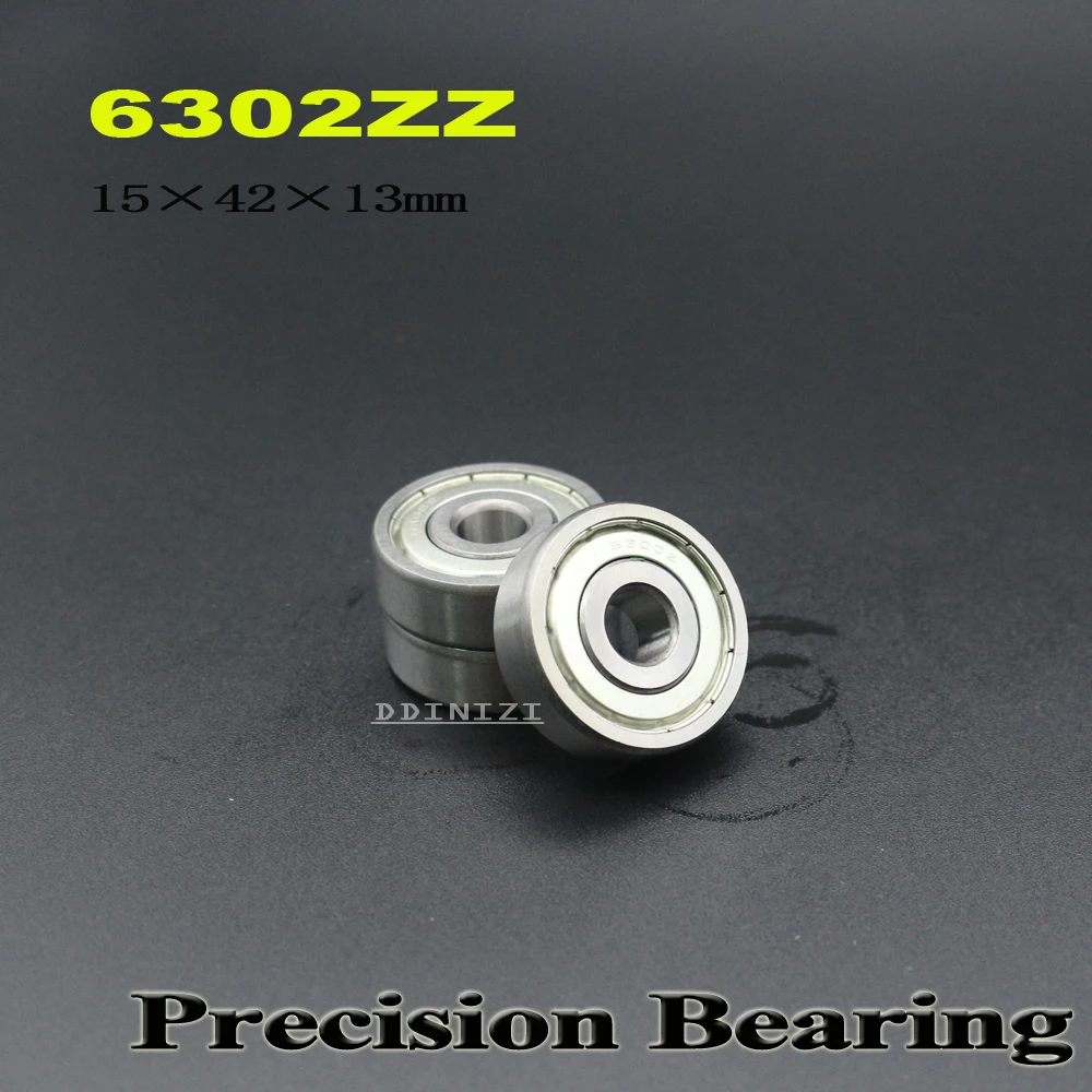 

6302ZZ Bearing 15*42*13 mm ABEC-3 For Blower Vacuums Saw Trimmer Deep Groove 6302 Z ZZ Ball Bearings 6302Z ( 4 PCS )