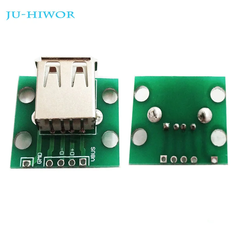5pcs USB2.0 Female To DIP Inline 4p USB Adapter Board Test Board Circuit Board Connector