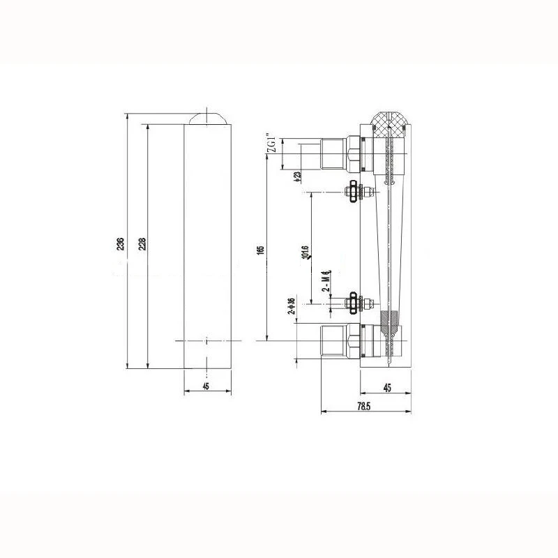 PMMA Liquid Flowmeter Water Flow Meter Rotameter Without Control Valve LZM-25 5-35L/min 4-40L/min 10-60L/min 15-150L/min