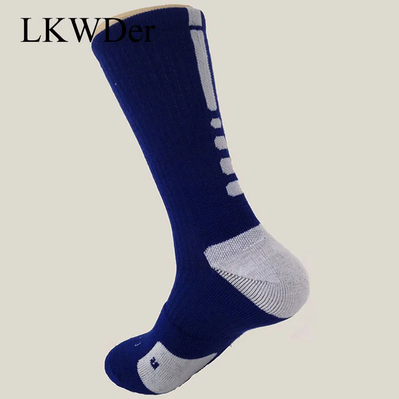 LKWDer 3 Pairs Elite Socken Männer Lange CoolMax Socken Männlichen Kompression Socken Männer Hohe Qualität Plus Baumwolle Handtuch Reiten Leidenschaft stil