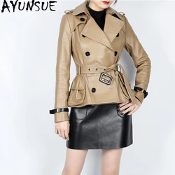 Real Genuine Leather Jacket Women Clothes 2020 Women's Fur Coat Spring Sheepskin Coat Tops Korean Elegant Trench Coats ZT2274