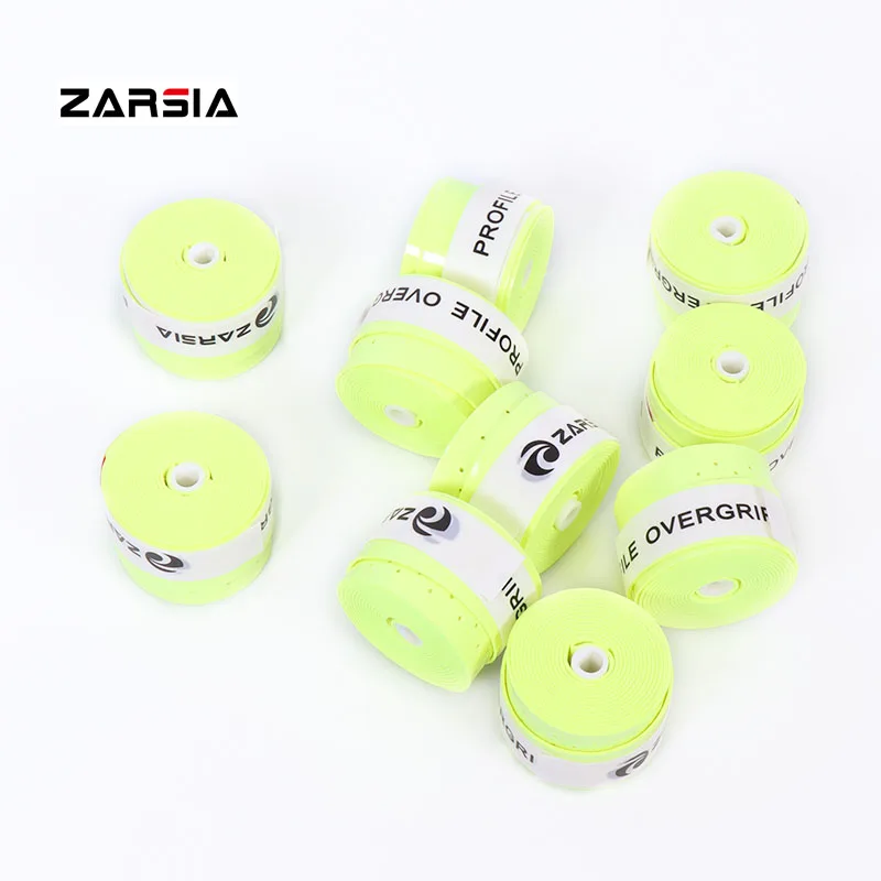 

(10pcs/lot) ZARSIA Tennis Racket Grip Anti-skid Sweat perforated Badminton Grips Racquet tennis Sweatband