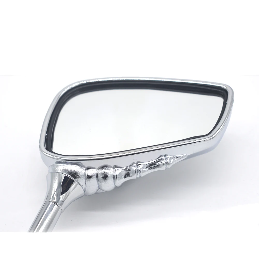 Chrome MOTORCYCLE SKULL HAND REARVIEW MIRRORS FOR KAWASAKI VULCAN VN 750 800 900 1500 1600