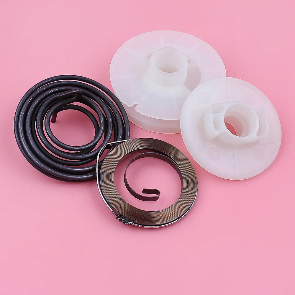 Recoil Rewind Starter Driver Pulley Spring Kit For Husqvarna 128LD 128C 128CD 128R Gas Line Lawn Trimmer Edger Brush Cutter Part