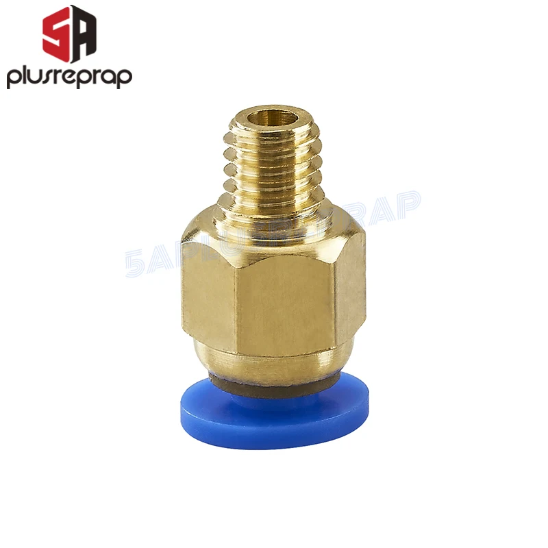 PC4-M6 Fitting Connector for OD 4mm Ptfe Tube M6 6mm Thread Hot Head Connector Extruder Feed for 1.75mm Filament 3D Printer