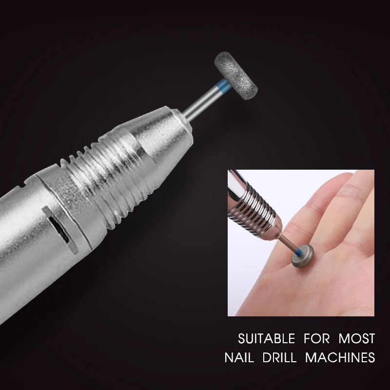2 teile/los Diamant Nagel Bohrer Fräser Rotary Grat Häutchen Sauber Bits Gerät für Maniküre Nagel Dateien Kunst Werkzeuge – Detail 7