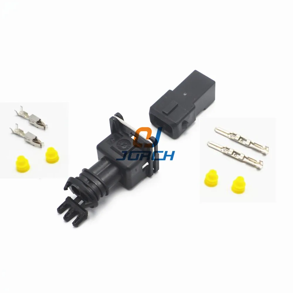 10 sets 2 Pin way EV1 Fuel Injector Plug Car Waterproof Tyco Electrical Wire Connector kits 282762-1 282762-7