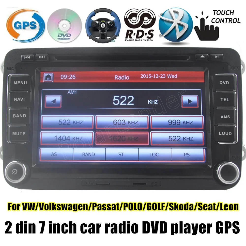 

2 Din 7 inch Car DVD player GPS 3G WIFI RDS Video Mutimedia Stereo audio For VW/Volkswagen/Passat/POLO/GOLF/Skoda/Seat/Leon