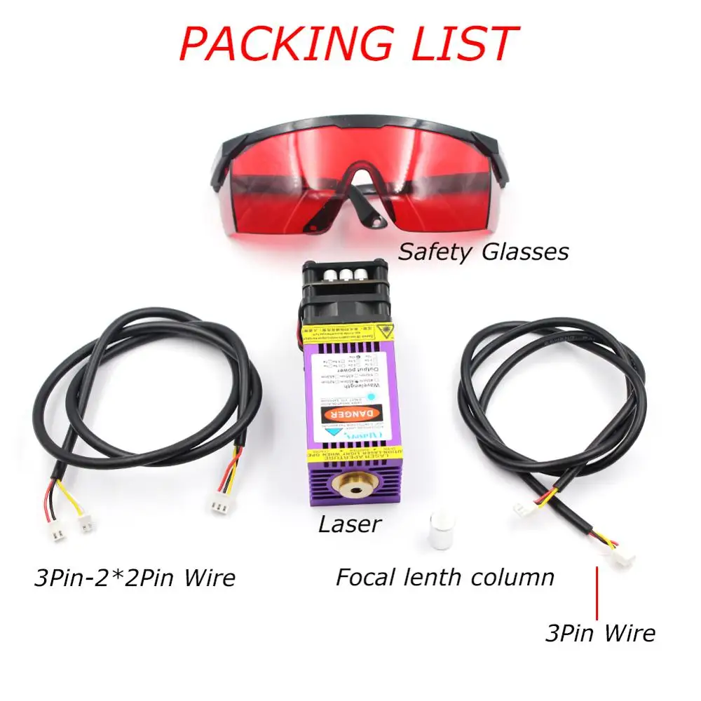 OXLasers 450nm 15W وحدة الليزر الأزرق 15000mW رأس الليزر DIY بها بنفسك النقش بالليزر مع PWM الأرجواني بالوعة الحرارة قطع الخشب الرقائقي