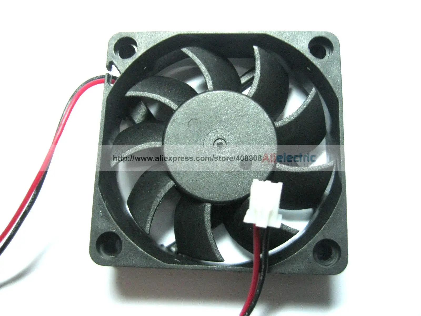 10 Pcs Brushless DC Cooling 7 Blade Fan 6015s 12V 60x60x15mm 2 Wires