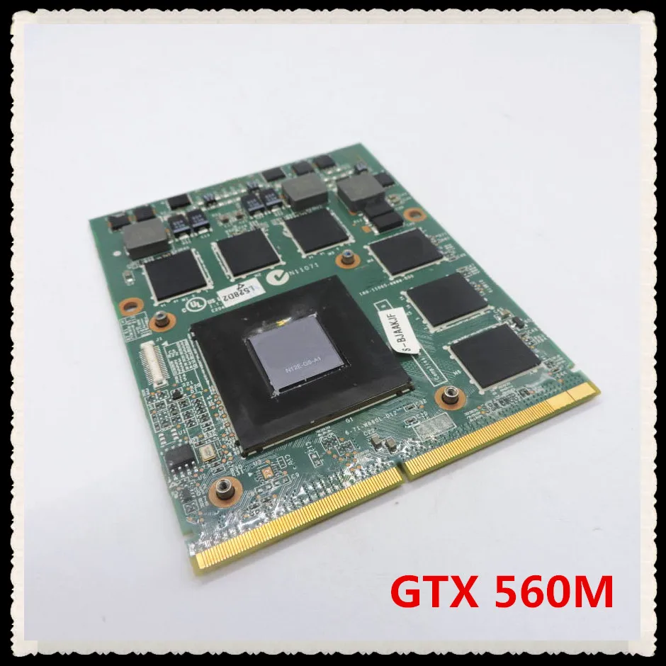 

GTX 560M 1.5G VGA Video Card for Clevo W860CU W880CU W870CU GX60 X7200 D900F P150HM P150EM P150SM P157SM P151SM1 f630 16f2 16f1