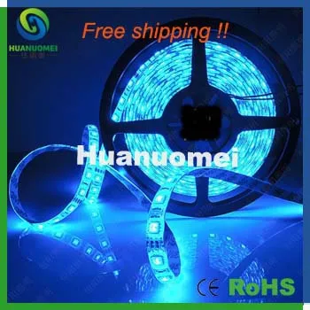 waterproof 5050 led strip light 5m/roll DC12V input SMD 60leds/m ribbon led light White PCB 50m/pack