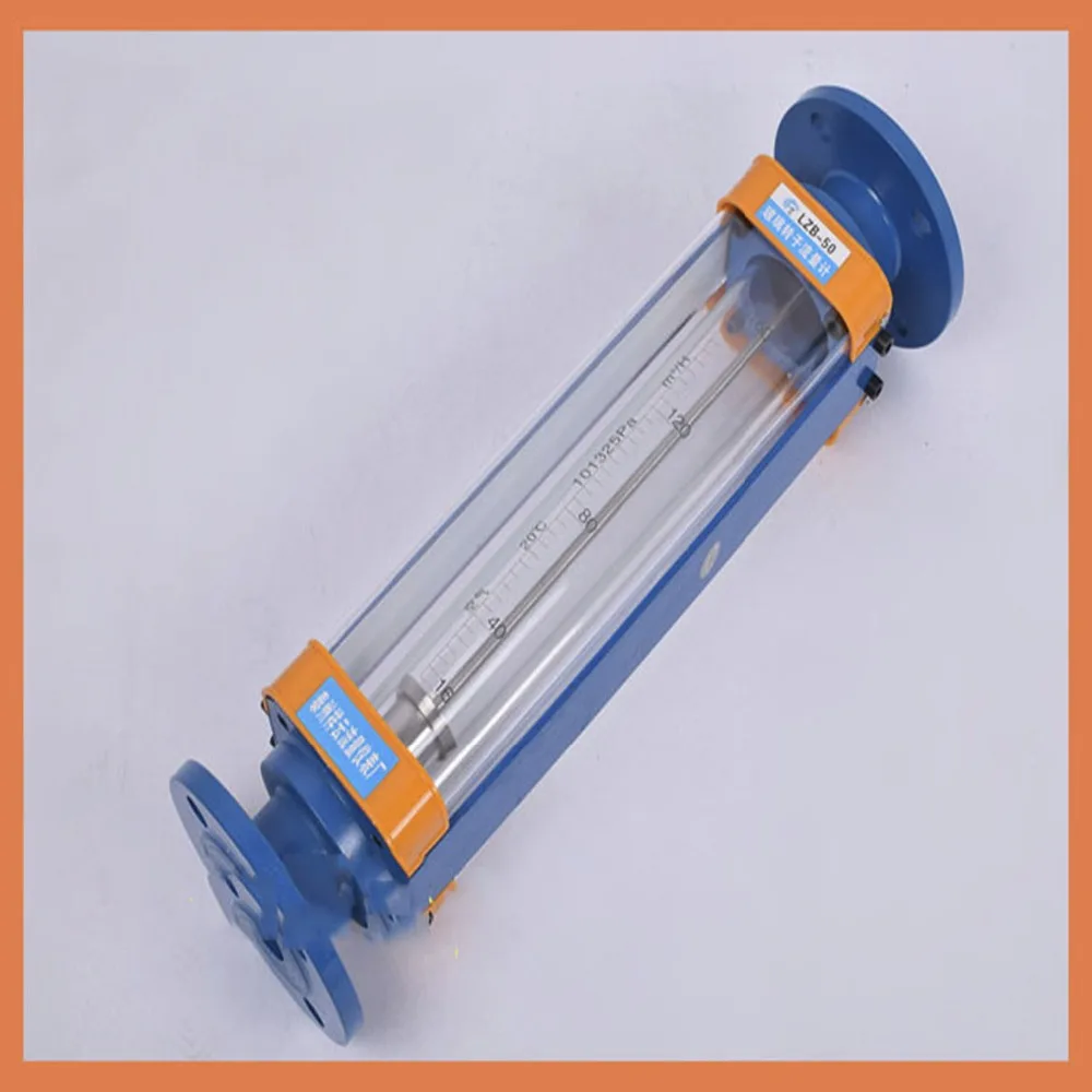 DN50 LZB-50 glass rotameter flow meter for liquid.flange connection,LZB50 Tools flowmeters Analysis Instruments Flow Measuring