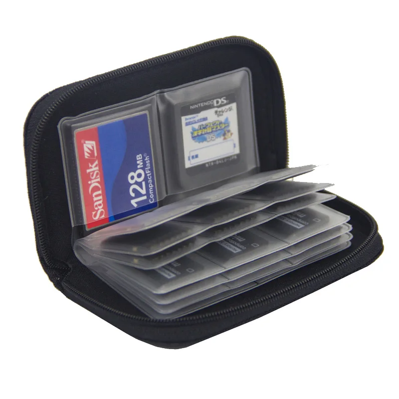 BIZOE Memory Card Storage Wallet Case Bag Holder CF SD Micro SD TF Micro SD Card mini 22 Slots Camera Phone