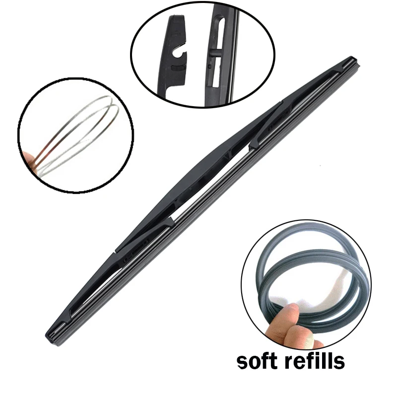 ممسحة إريك 14 "الخلفية ممسحة شفرة لنيسان مورانو Z50 2004 - 2008 الزجاج الأمامي نافذة الباب الخلفي سيارة المطر فرشاة #4