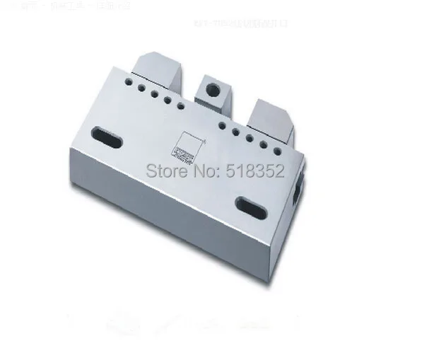 EPT-7052 Precision EDM Vises with Double Clamping Openings, SUS440 Stainless Steel Vice Jig Tools for EDM Wire Cutting Machine