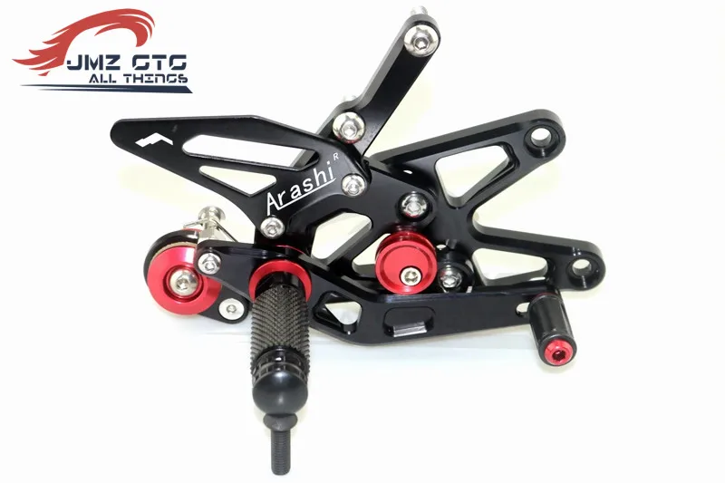 Motorcycle CNC Adjustable Rear Set Rearsets Footrest Foot Rest For DAYTONA 675 675R 2013 2014 2015 2016 2017