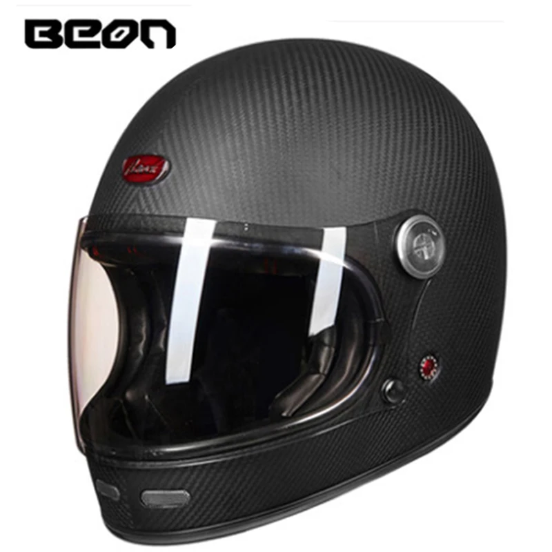 BEON official store beon Carbon Fiber Helmet Motocross Motorcycle Helmets Men Women