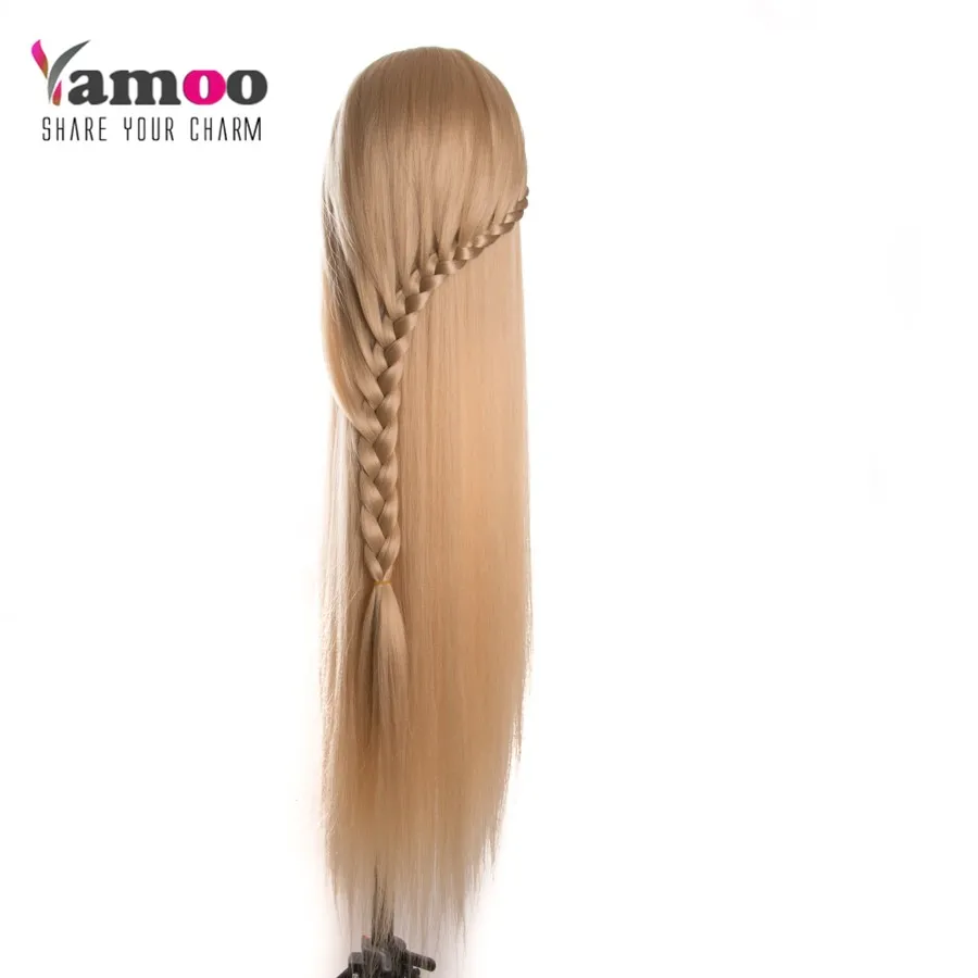 Feminino sintético manequim cabeça bonecas, Cabeleireiro Styling formação cabeça, Cabeleireiros para cabeleireiros, 80 cm