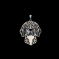 Factory Supply Women Pet Pendants Beagle Jewelry Dog Shaped Pendants