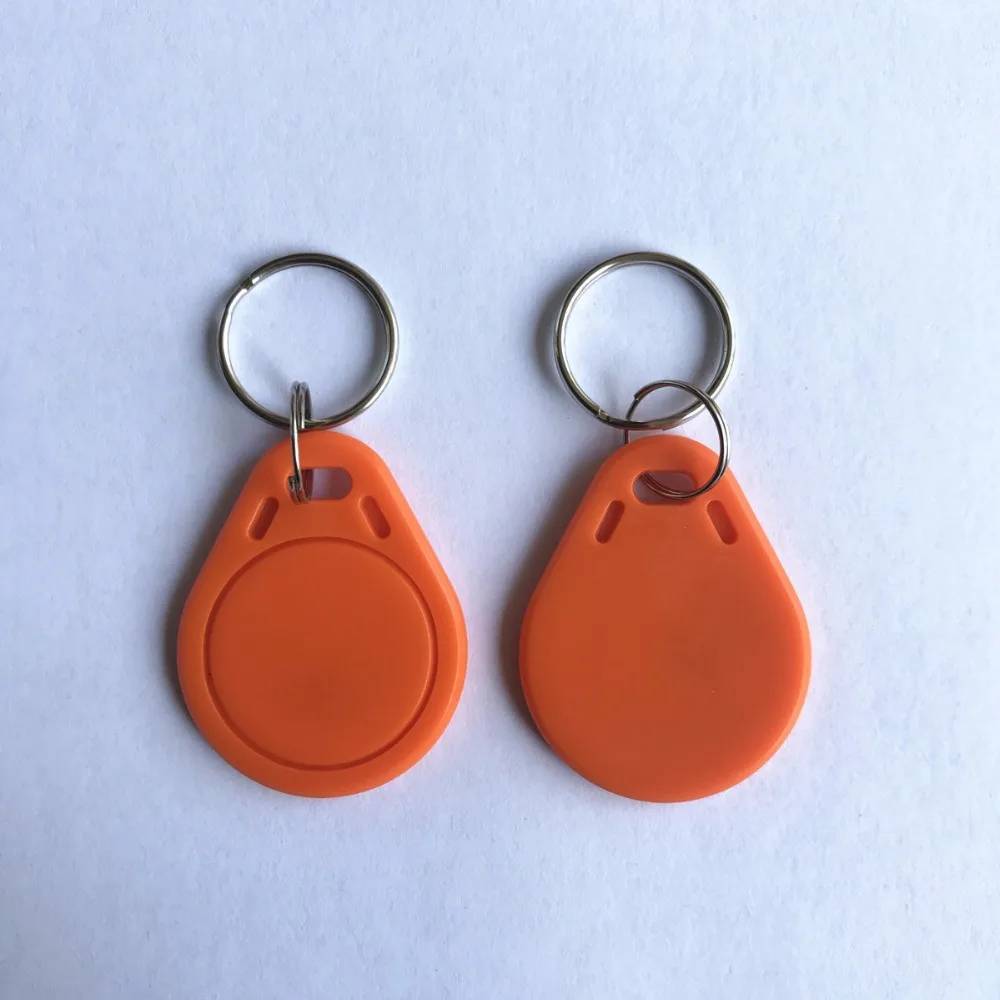 13.56Mhz Hf ISO14443A Oranje Kleur Rfid 1K Keyfob -100Pcs