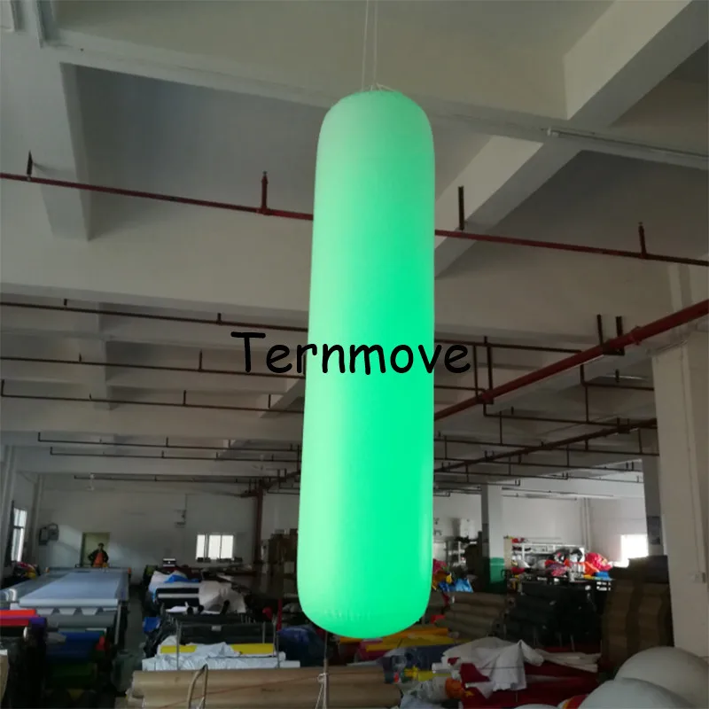 pop up tube For Advertising Interactive led Toy Inflatable lighting Pillar hanging Sandbag Shape Balloon