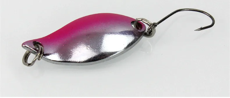 Angell öffel Köder zweifarbige Löffel Kunst metall köder Köder Einzel haken Eisen 3cm/2,5g Los 4 Stück – Detail 6