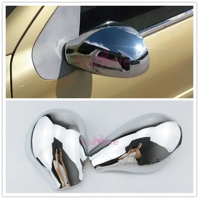 

Chrome Car Styling Door Mirror Cover Rearview Overlay Trim Frame Panel Kit Plate Detector For Peugeot 206 CITROEN C2 Accessories